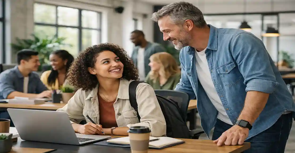 Beginners in high‑paid apprenticeship programs: electrician, IT apprentice, and HVAC technician learning together