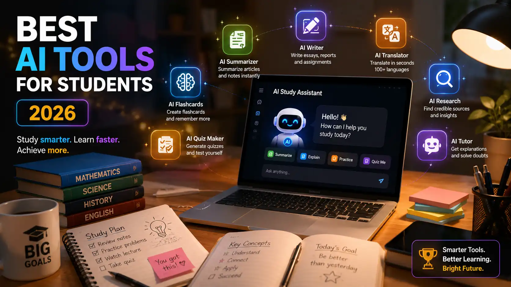 Best AI Tools for Students in 2026: Study Smarter, Not Harder
