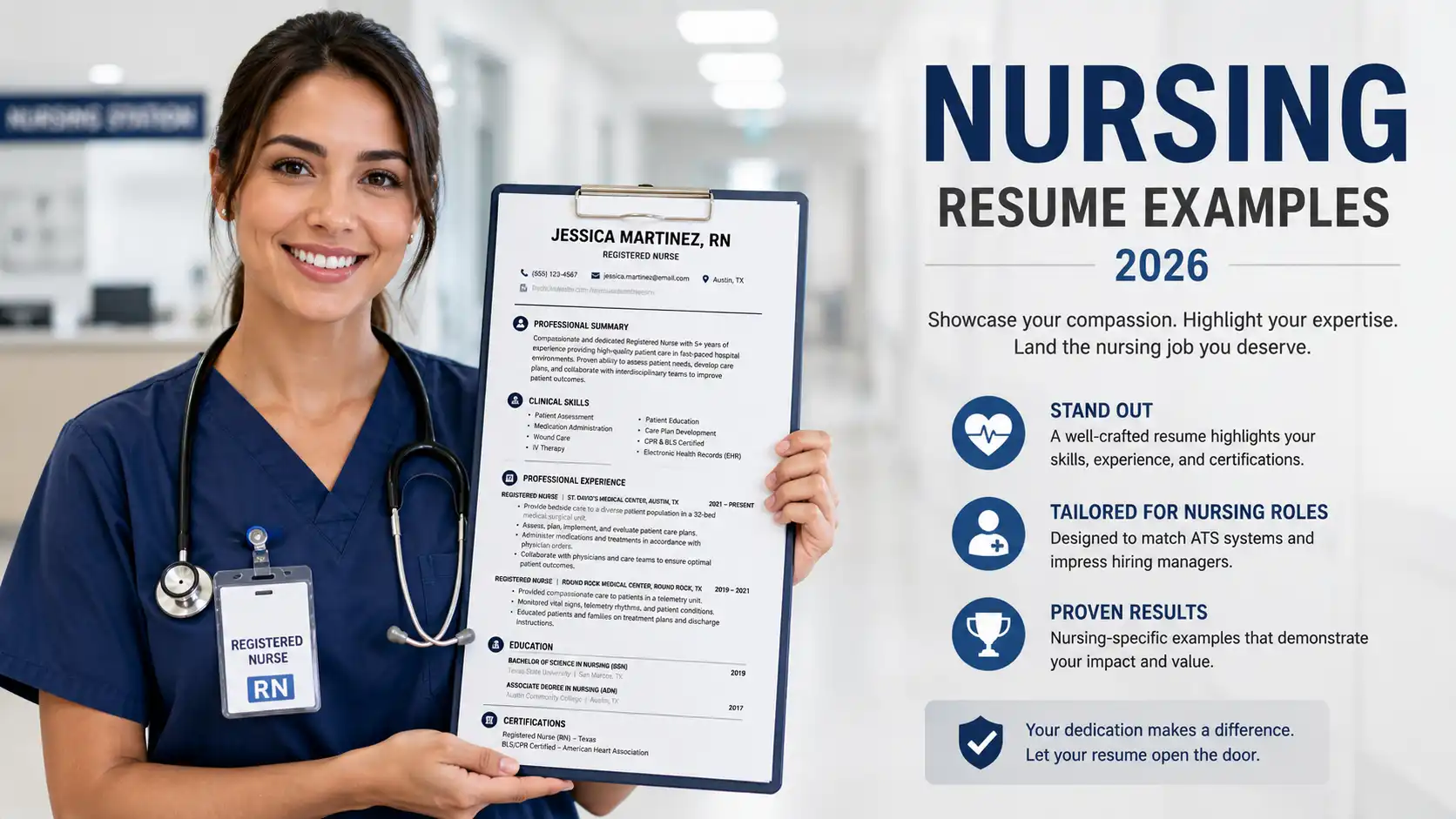 Nursing Resume Examples and Writing Guide for 2026