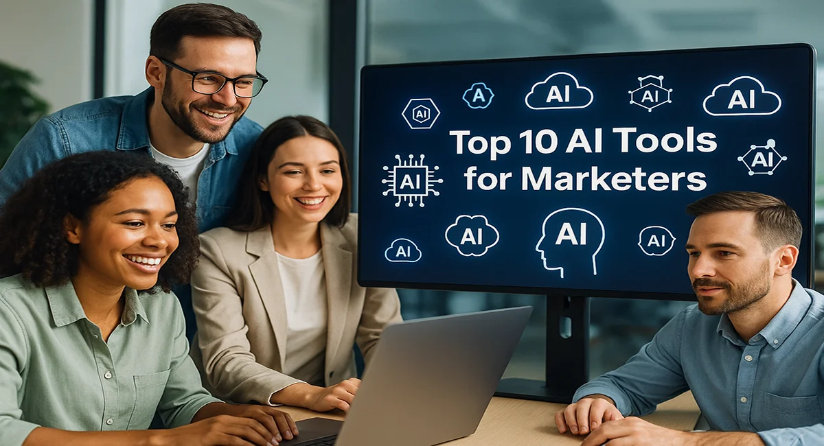 Top 10 AI Tools for Marketers